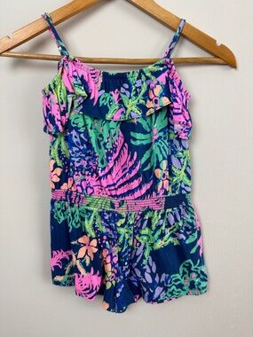 Lilly Pulitzer Girls Knit Romper. Size M 6/7.